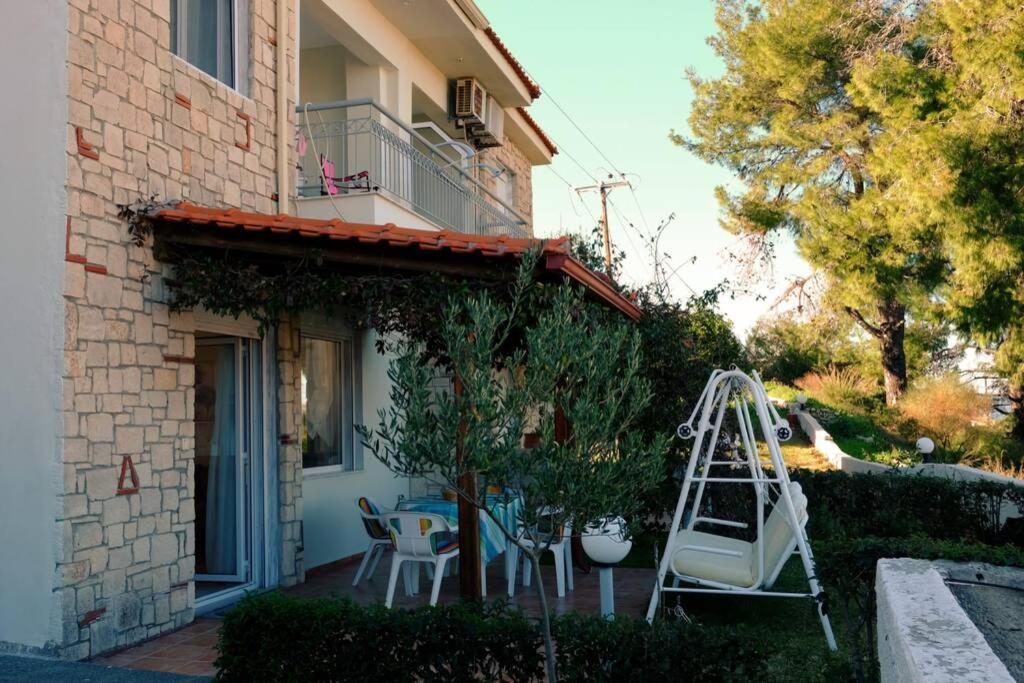 Petra'S House Villa Polychrono Bagian luar foto